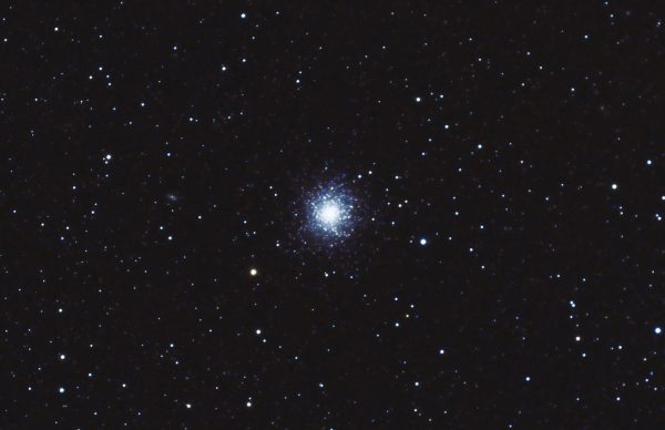 M13 Pat Devine March 13th 2021 Williams Optics Redcat 51 ZWO183mc pro Optolong l-pro filter ZWO air pro Sky-Watcher HEQ5 Pro 12 x 300s lights. Flats , darks and bias. Gain 122 at -10C Processed in APP and Pixinsight