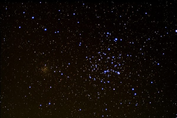 M35 Shoebuckle Cluster (Jonathan Anderson) 4" f10 achro on HEQ5 Pro Canon 700d (umod) @ISO 1600 60x40sec + darks,flats etc. Processed DSS & GIMP