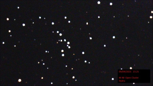 M 48 Open Cluster Hydra (Hugh C. Somerville) Fri 9th Apr 2021