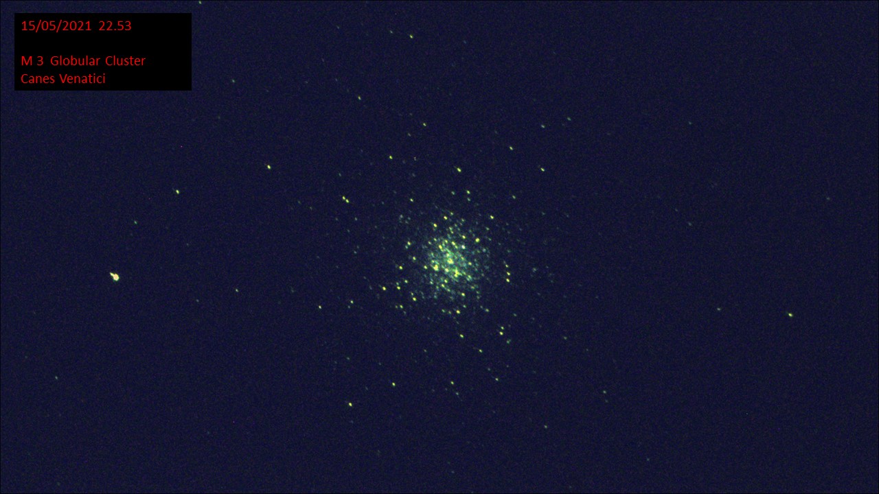 M 3 Globular Cluster Canes Venatici (Hugh C. Somerville) Sat 5th May 2021