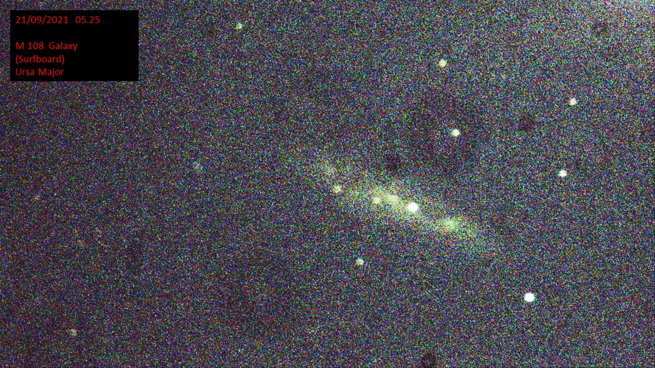 M 108 Galaxy (Surfboard) Ursa Major (Hugh C. Somerville) Tue 21st Sep 2021