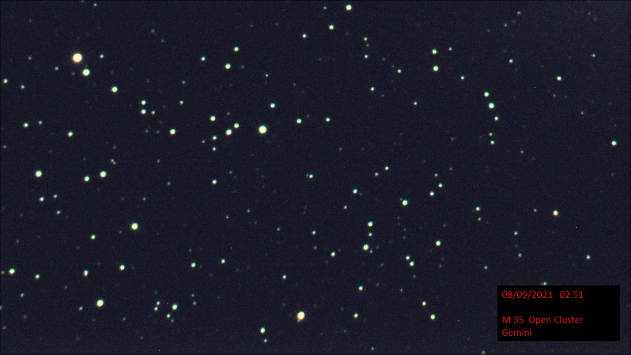 M 35 Open Cluster Gemini (Hugh C. Somerville) Tue 7th Sep 2021