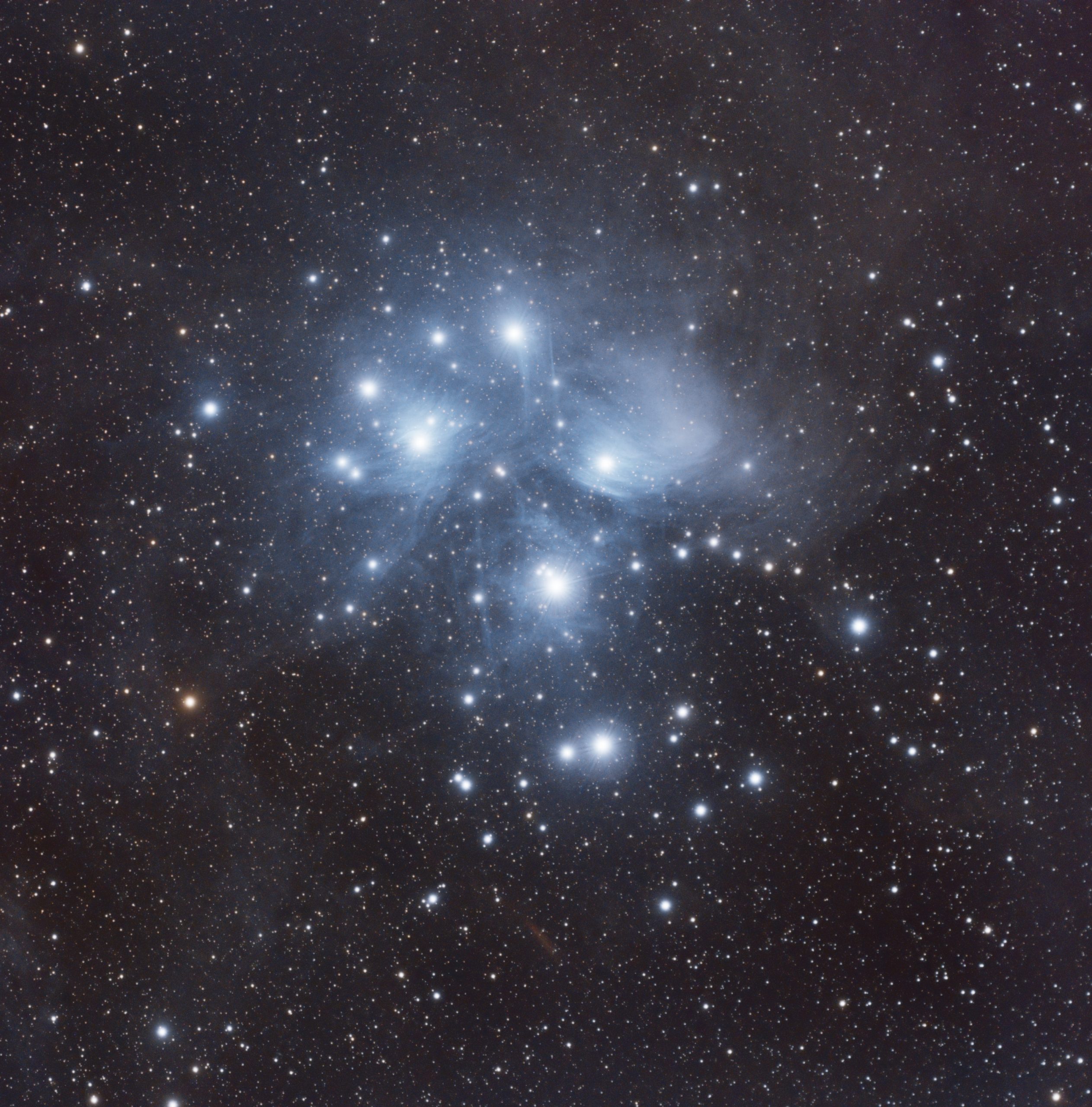 M45 (Greig Louden) Redcat 51, ASI 533 MC-Pro IDAS LP filter 2 hours of 120s 3rd Jan 2022 Stacked in APP and processed in PI