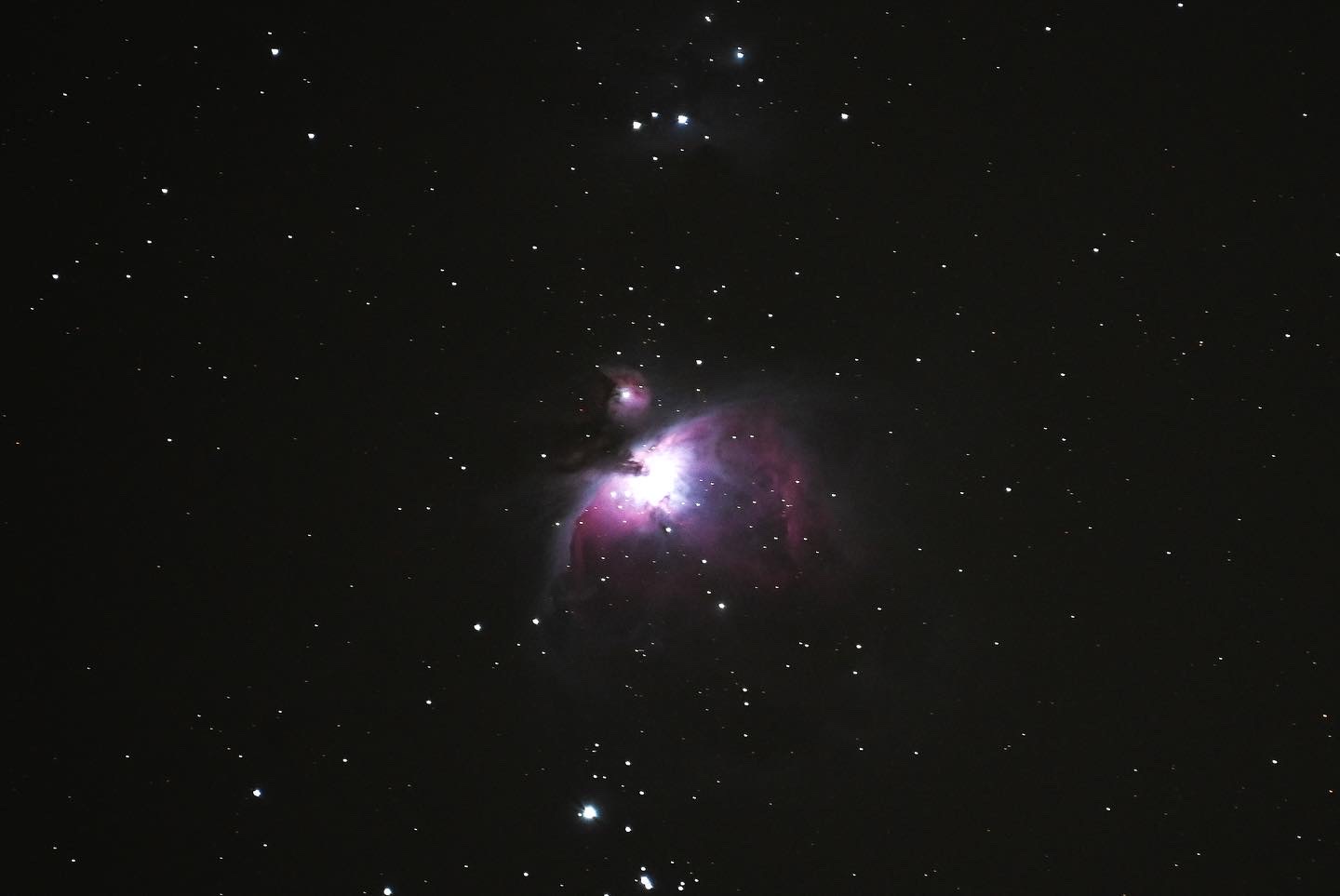 Orion Nebula (Fran Goodman) Taken using a Nikon mirror less and Skywatcher Adventurer