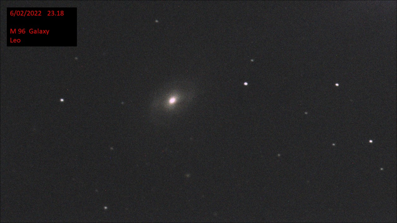 M 96 Galaxy Leo (Hugh C. Somerville) Sun 6th Feb 2022