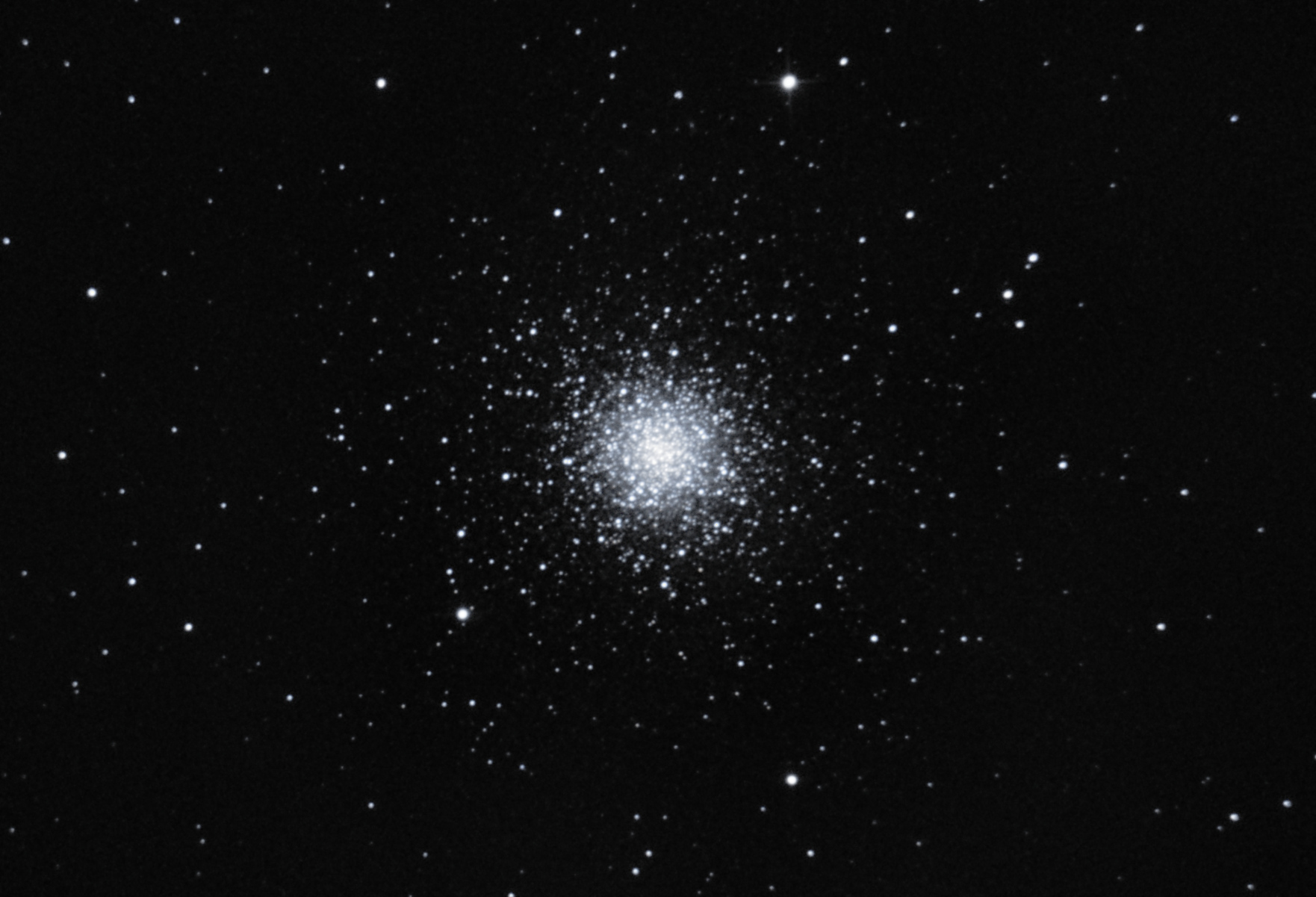 Messier 3 (Mike McGovern) Messier 3, taken on 23rd March 2022. Taken with a SkyWatcher Explorer 300PDS on a SkyWatcher EQ6-R mount, ZWO ASI294MC Pro with Optolong L-Pro filter, 61 x 60s exposures in NINA, darks, dark flats and flats, stacked in APP and processed using StarTools and GIMP.