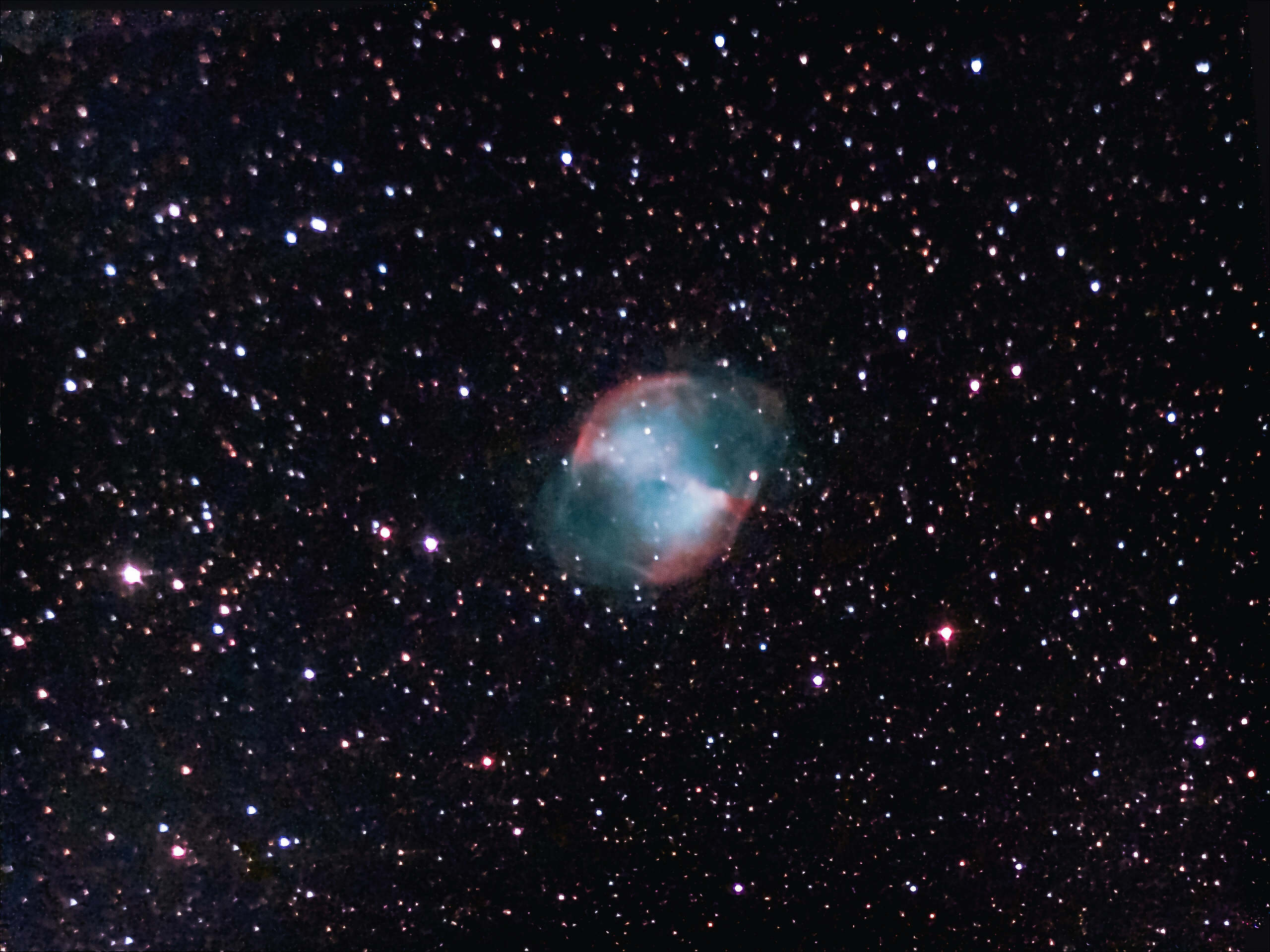 M27 - Dumbbell Nebula (Peter Black) Unistellar eQuinox 20 minutes and Lightroom