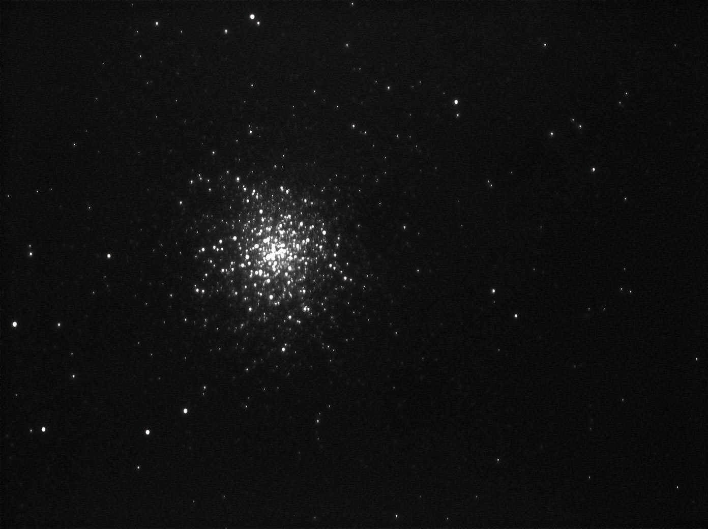 M13 (Andrew Farrow) Taken 06.04.23 ES127mm scope Atik Infinity camera 15sec expsx255secs Lightroom and Denoise