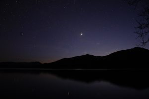 Venus over Loch Venachar, 18 Apr 2023 by Andrew Farrow,