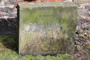 Thomas Henderson's Gravestone