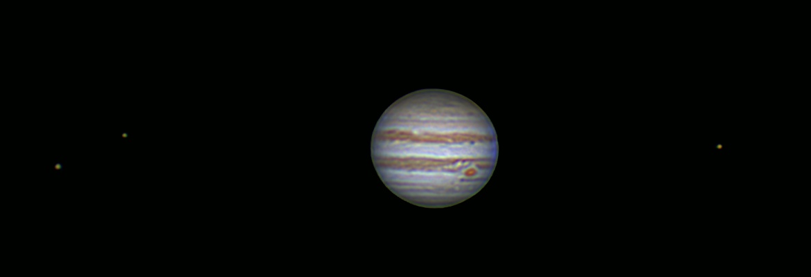 Jupiter Ganymede, Europa, Io 2026-01-13 M. Christie